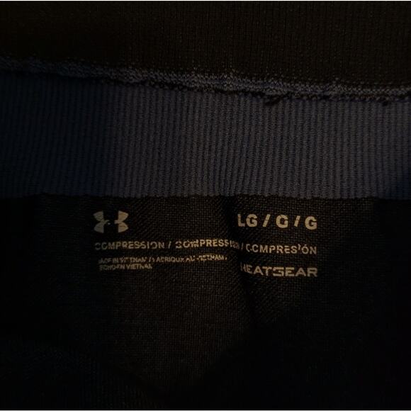 Under Armour Blue & Black Compression Heat Gear Leggings Size L - Picture 6 of 6